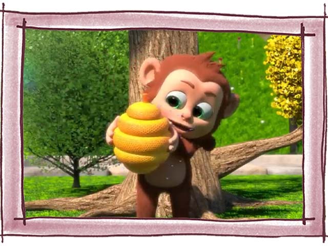 Honey bee attack on Monkey! Honey bee attack on Monkey