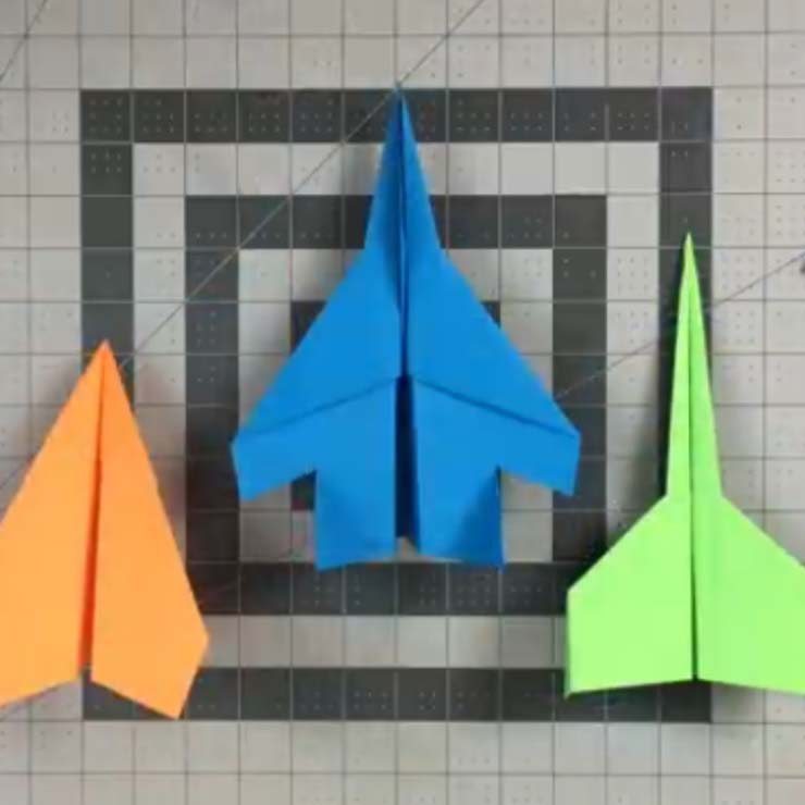 اوریگامی 3 نوع هواپیمای کاغذی ساده اوریگامی ساده برای کودکان-آموزش اوریگامی 3 نوع هواپیمای کاغذی ساده