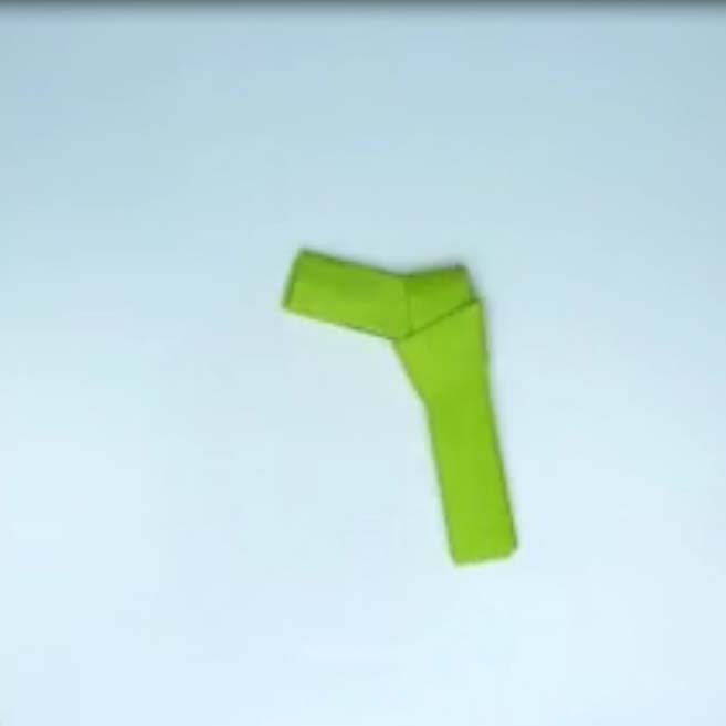 اوریگامی تفنگ ساده اوریگامی ساده و زیبا برای کودکان