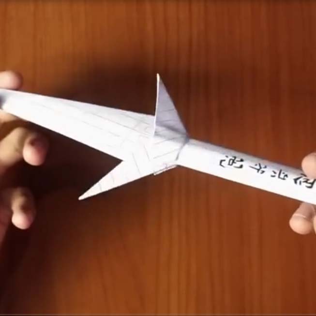 اوریگامی خنجر 1 اوریگامی ساده و زیبا برای کودکان