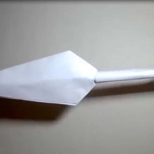 اوریگامی خنجر 3 اوریگامی ساده و زیبا برای کودکان