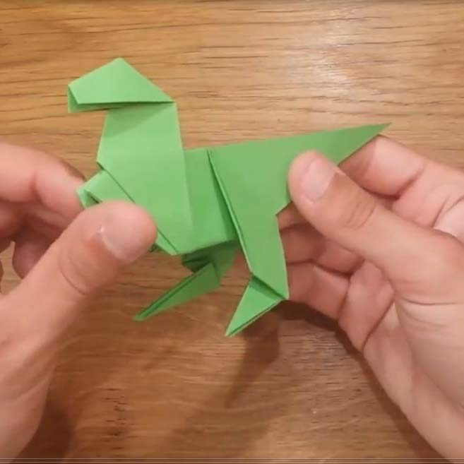 اوریگامی دایناسور اوریگامی ساده و زیبا برای کودکان