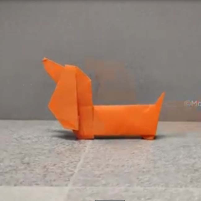 اوریگامی سگ 2 اوریگامی ساده و زیبا برای کودکان
