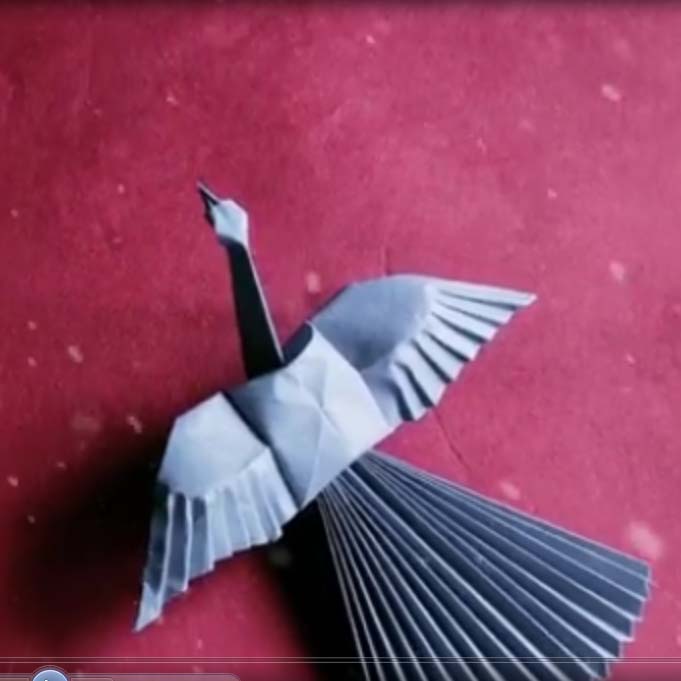 اوریگامی پرنده 2 اوریگامی پرنده 2