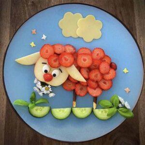 Food decoration (62) ایده های تزیین غذای کودک